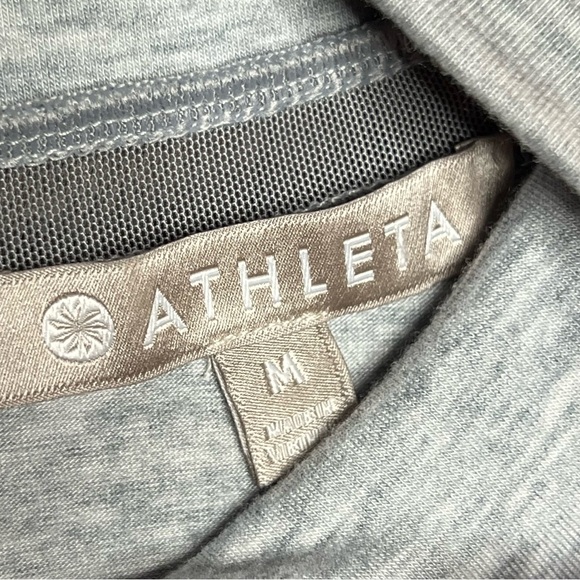 Athleta Industry Tank Top Womens Medium Grey Heather Sleeveless Athleisure Top - Picture 7 of 7